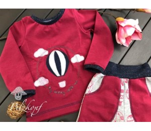 Stickserie - Ballon Liebe Fransenappli